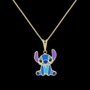 COLAR INFANTIL STITCH OURO