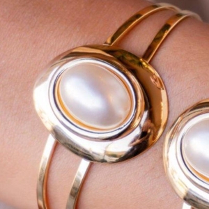 BRACELETE MAXI PEROLA OVAL ORGANICO