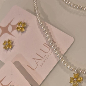 CONJUNTO PEROLA CITRINO