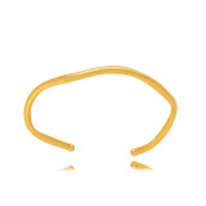 BRACELETE OURO ORGANICO ONDAS