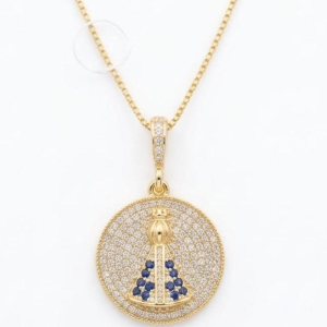 COLAR VENEZIANA C MEDALHINHA NOSSA SENHORA