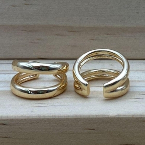 DUPLA PIERCING FAKE OURO