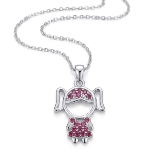 COLAR FILHA PINK CRAVEJADO