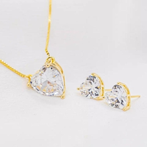 CONJUNTO CORAÇÃO ZIRCONIA