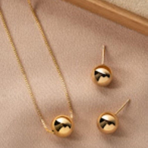 CONJUNTO OURO ESFERA G