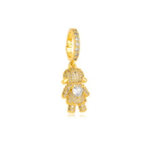 PINGENTE FILHA OURO CRISTAL