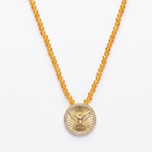 Colar CRISTAIS MEDALHA SAO BENTO