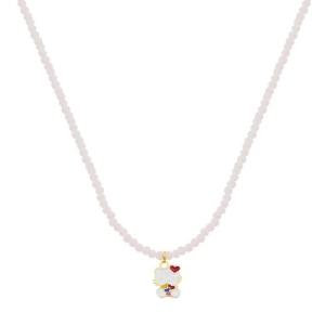 COLAR INFANTIL HELLO KITTY CRISTAIS BRANCO