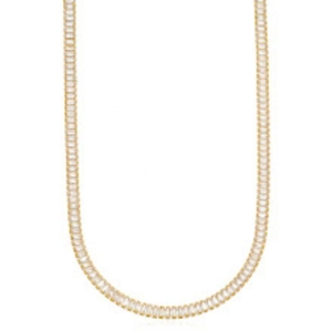 COLAR RIVIERA BAGUETES OURO 40 CM