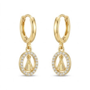 BRINCO ARGOLA OURO NOSSA SENHORA