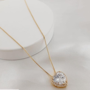 COLAR CORAÇÃO ZIRCONIA