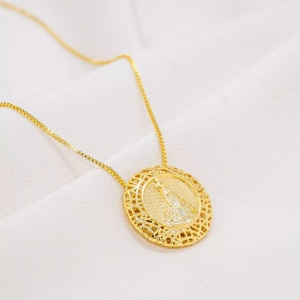 COLAR PINGENTE NOSSA SENHORA APARECIDA