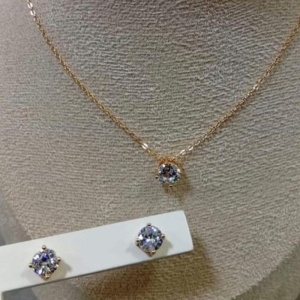 CONJUNTO OURO ZIRCONIA
