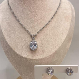 CONJUNTO RODIO MAXI LUXO CRISTAL