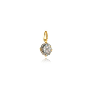 MINI PINGENTE OURO ZIRCONIA