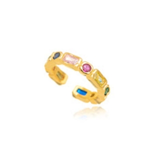 ANEL OURO REGULAVEL COLORS