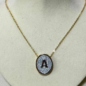 COLAR OURO INICIAIS A