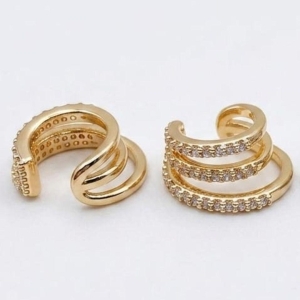 PAR PIERCING FAKE OURO