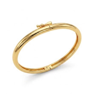 BRACELETE TUBO LISO OURO