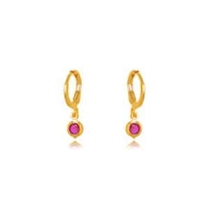 BRINCO ARGOLINHA INFANTIL PINK OURO