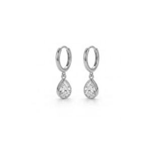BRINCO RODIO ARGOLA GOTA ZIRCONIA P