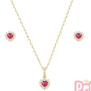 CONJUNTO INFANTIL CORAÇÃO ROSA CLARO