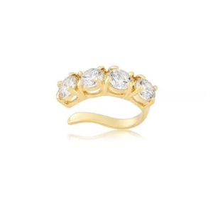 PIERCING FAKE OURO 4 ZIRCONIAS