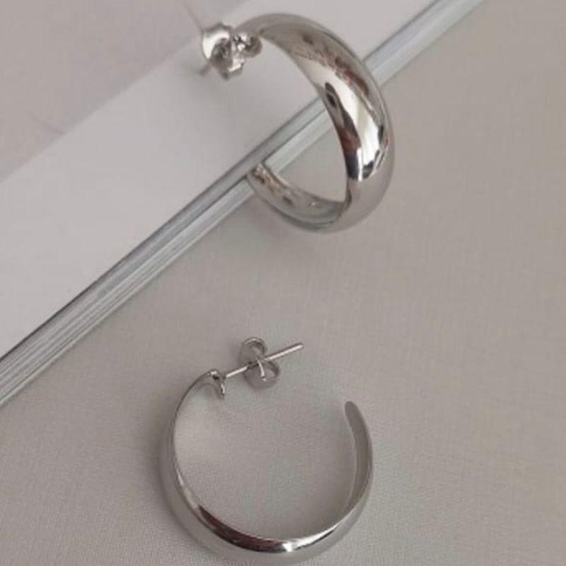 ARGOLA RODIO POLIDO SLIM