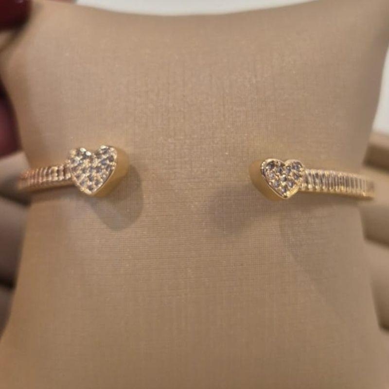BRACELETE OURO CORAÇAO