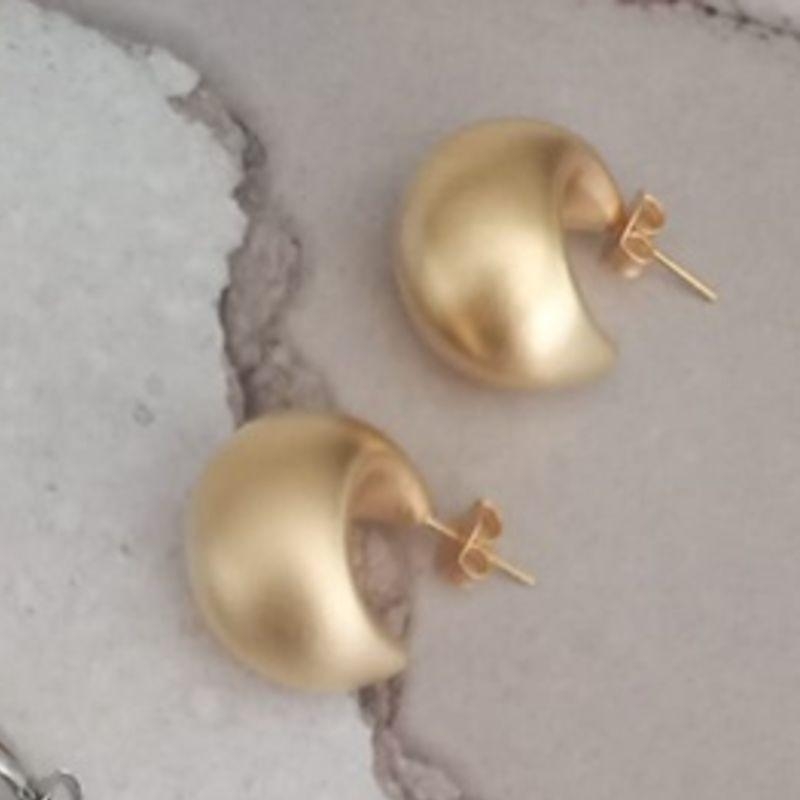 BRINCO ARGOLA OURO FOSCO
