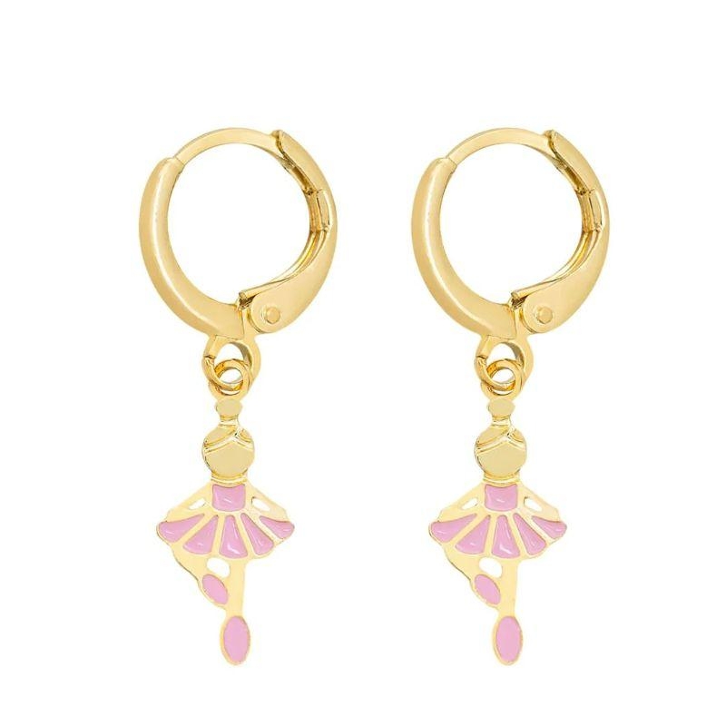 BRINCO ARGOLINHA BAILARINA - OURO