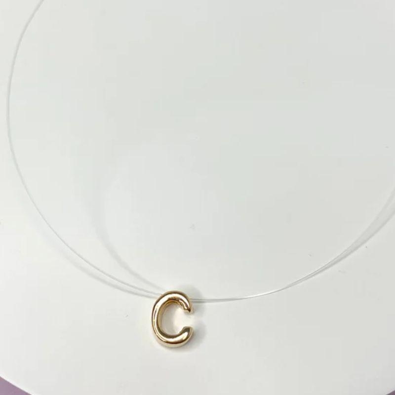 Choker colar nylon letra L