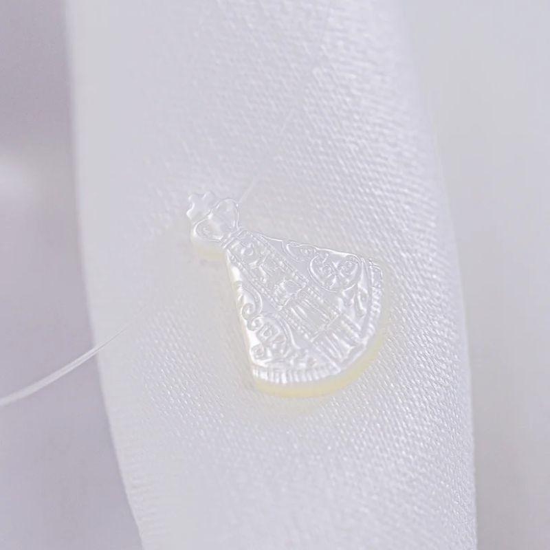 Choker Nylon Nossa Senhora Madrepérola