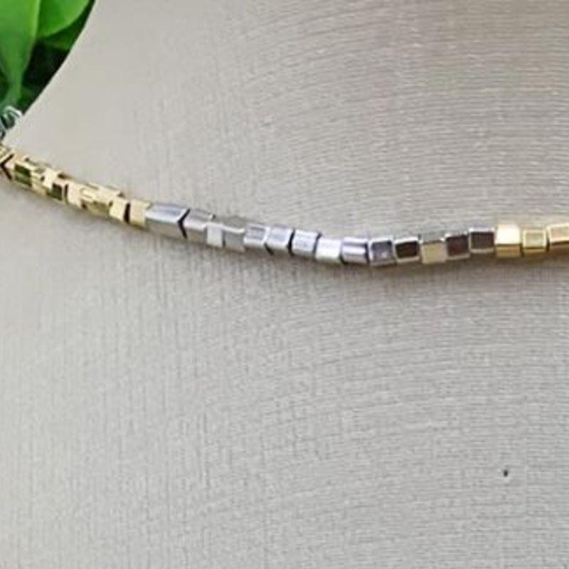 COLAR CHOCKER QUADRADRINHOS DUO DE BANHOS