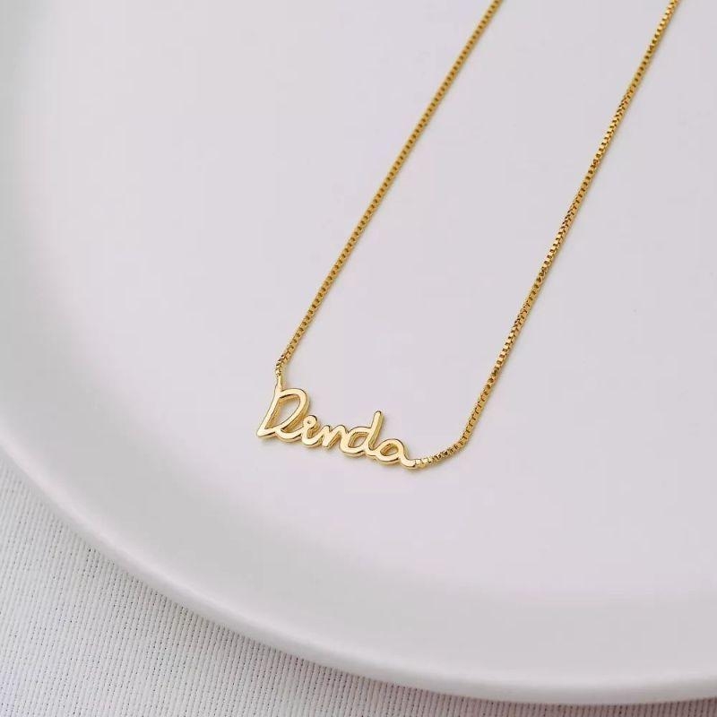 Colar dourado Dinda 49+5cm