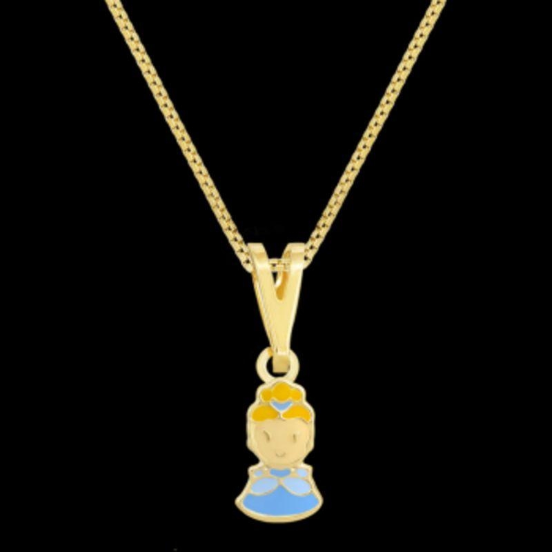 COLAR INFANTIL CINDERELA OURO