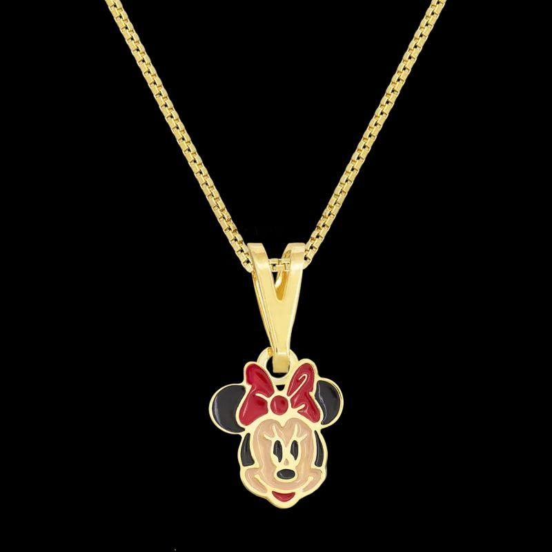 COLAR INFANTIL MINNIE OURO