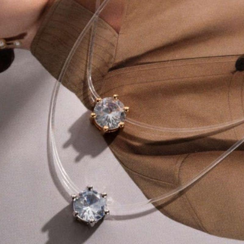 COLAR NYLON PONTO DE LUZ RODIO