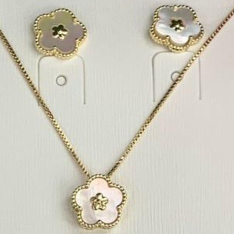 CONJUNTO MADREPEROLA FLOR
