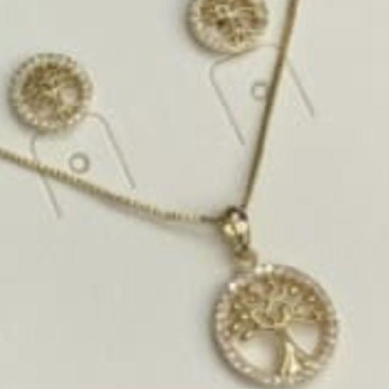 CONJUNTO OURO ARVORE DA VIDA