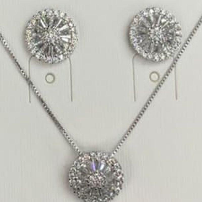 CONJUNTO RODIO PIZZA M ZIRCONIAS