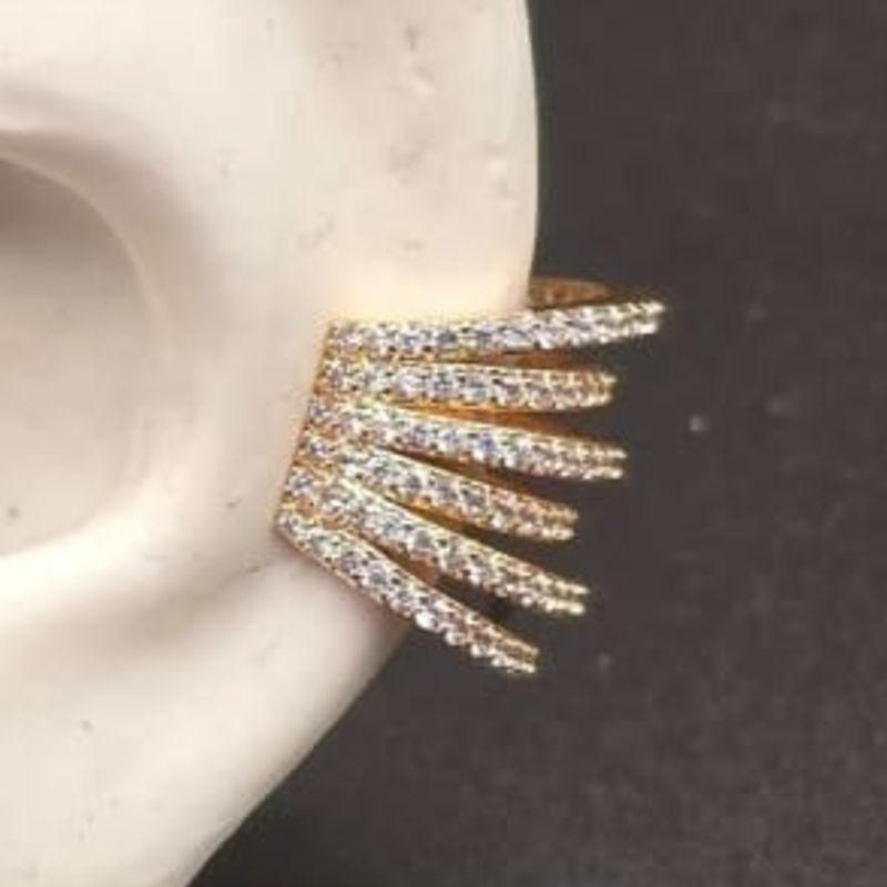 PIERCING FAKE OURO CRAVEJADO