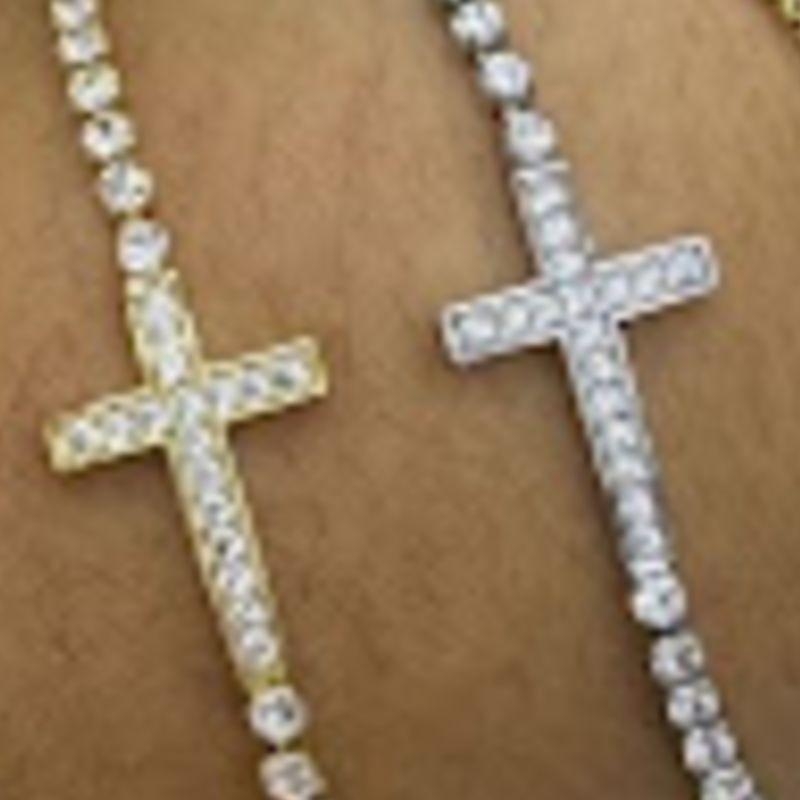 PULSEIRA OURO CRUZ REGULAVEL