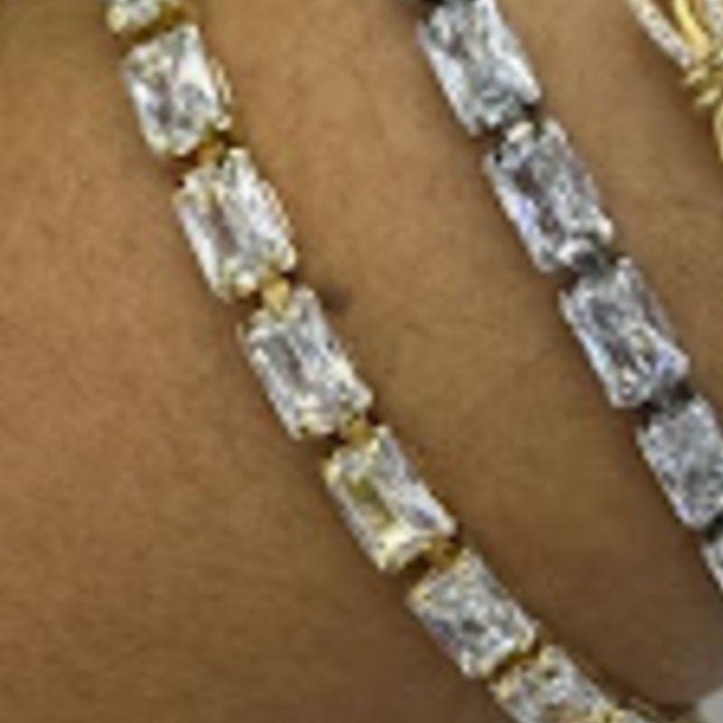 PULSEIRA OURO ZIRCONIAS REGULAVEL