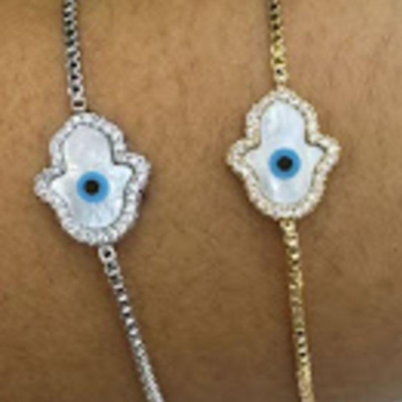 PULSEIRA RODIO MAO DE FATIMA