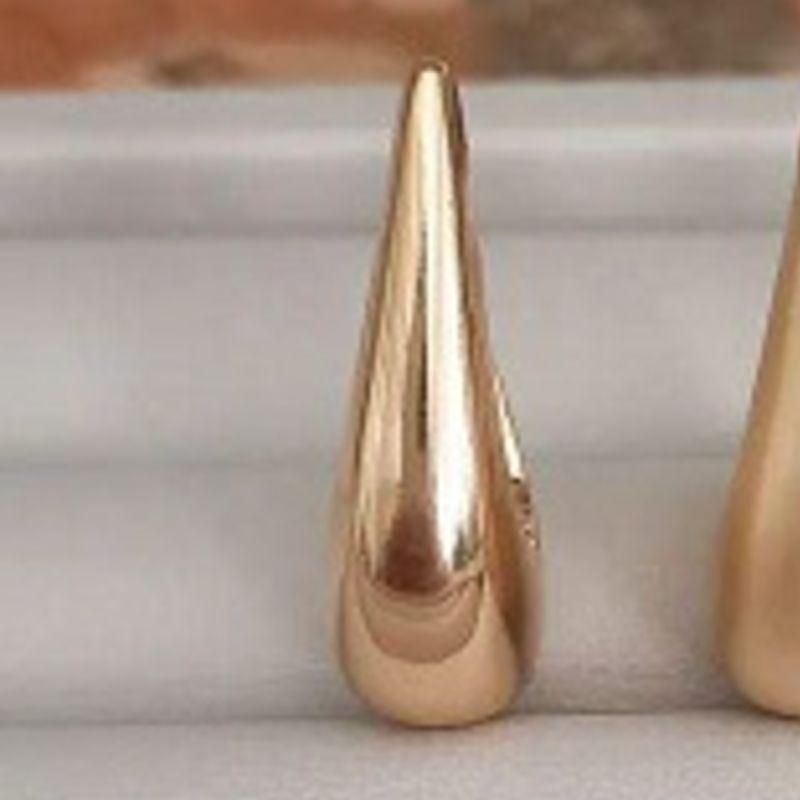 ARGOLA GANCHO G OURO POLIDO