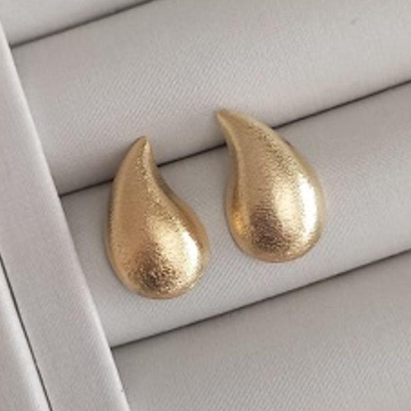 BRINCO GOTA OURO ACETINADO M