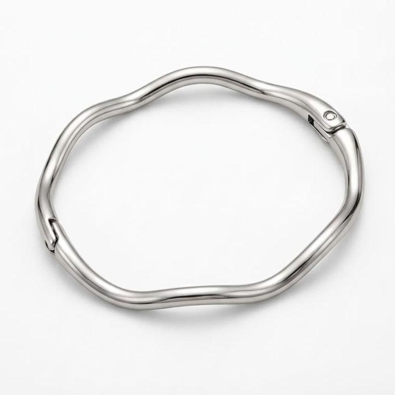 BRACELETE RODIO ONDAS VERNIZ ITALIANO