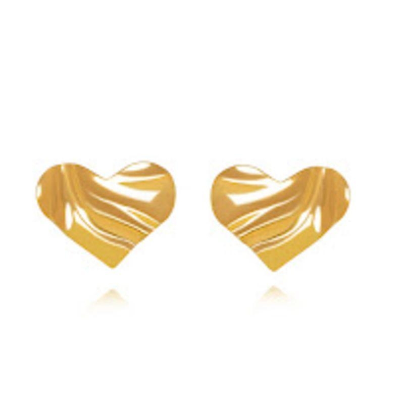 BRINCO OURO CORAÇÃO ORGANICO G