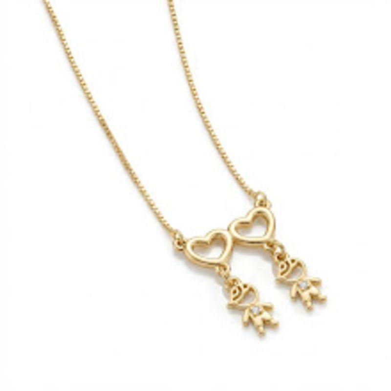 COLAR 2 FILHOS OURO